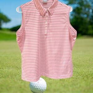 Nike Golf DRYCELL Technology-Draws sweat away green pink Polo XL